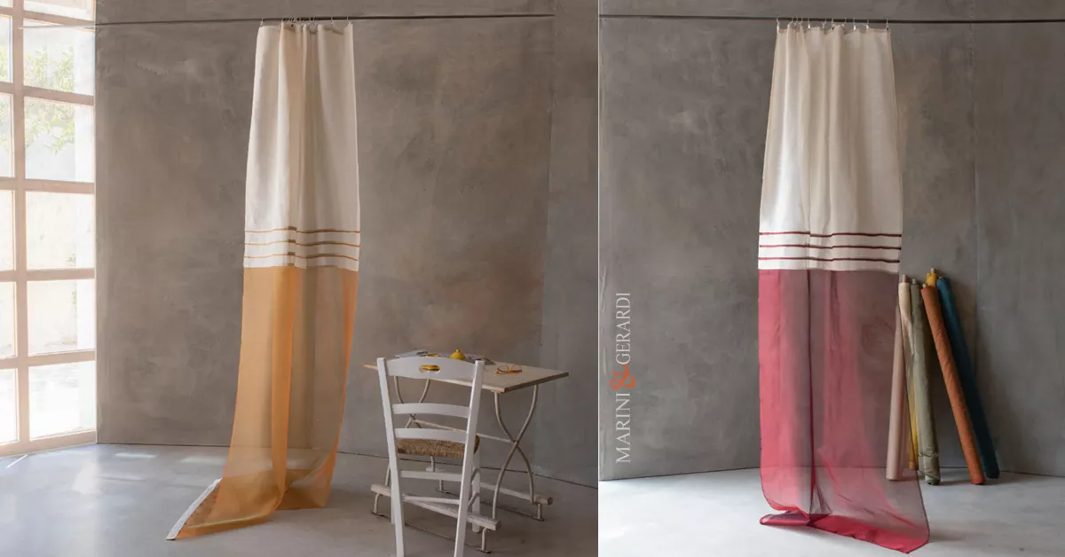 negozi tende varese tendaggi per interni in organza e puro lino