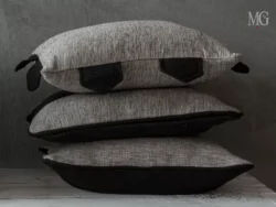 Cuscini arredo moderno 45x45 futurista grigio nero cc044