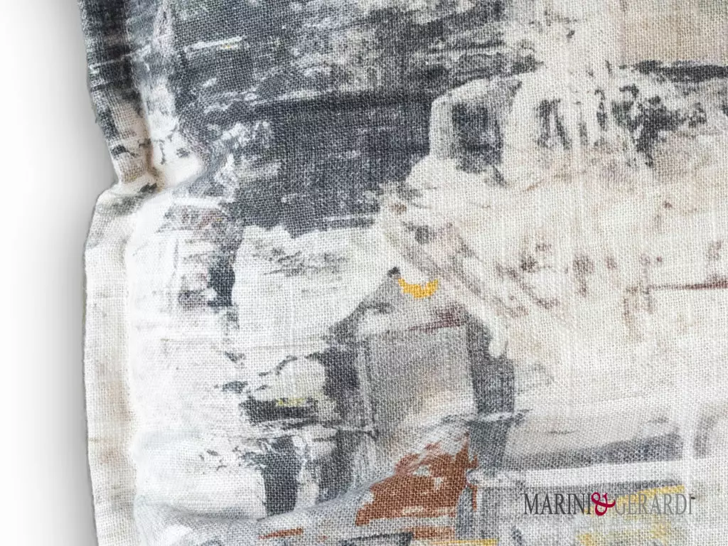 Cuscini letto decorativi tessuto lino viscosa marrone giallo Cuscini letto decorativi tessuto lino viscosa marrone giallo