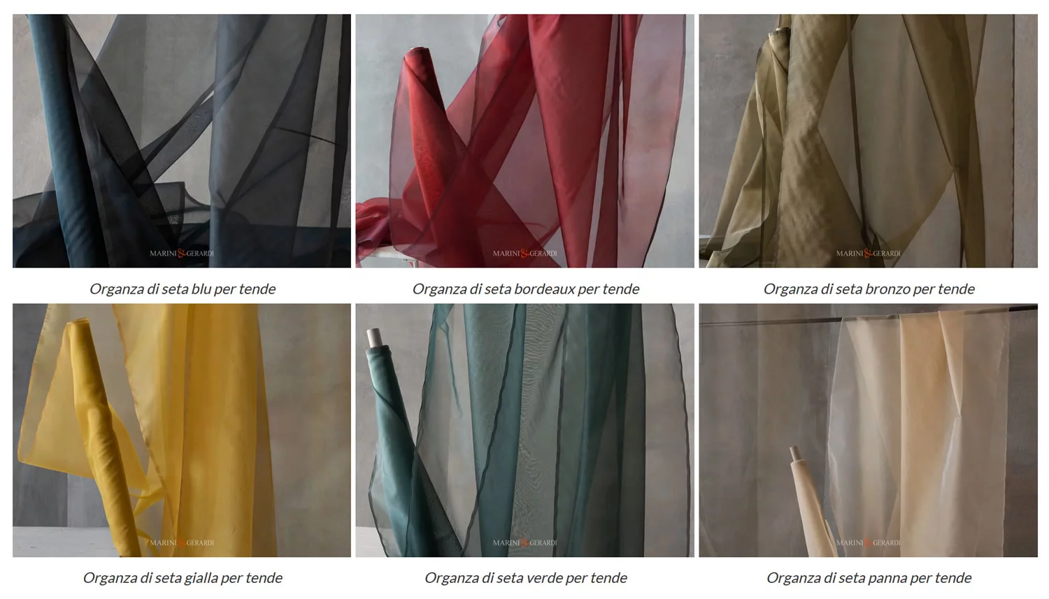 Organza di seta i colori Organza di seta i colori