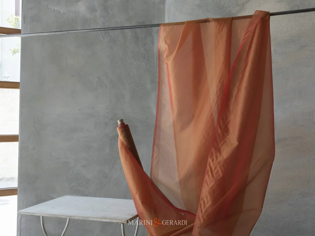 Organza di seta per tende aracione Organza di seta per tende aracione